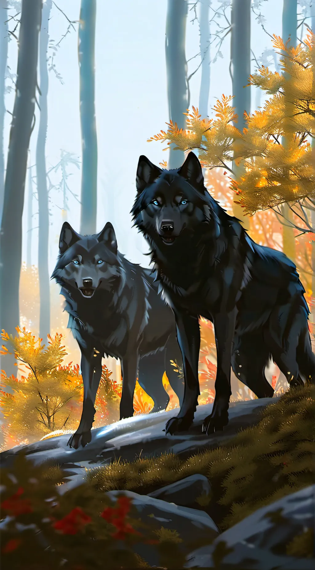 ai character: shadow background