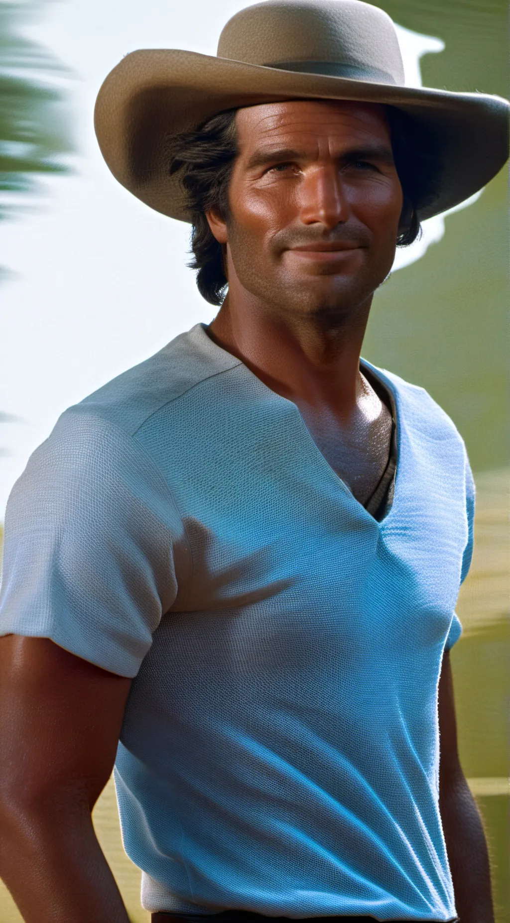 ai character: Charles Ingalls  background