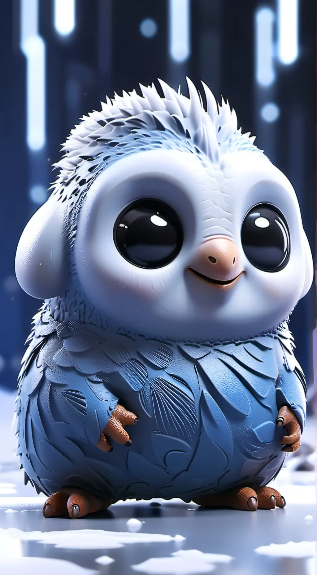 ai character: S/m/i/l/e background