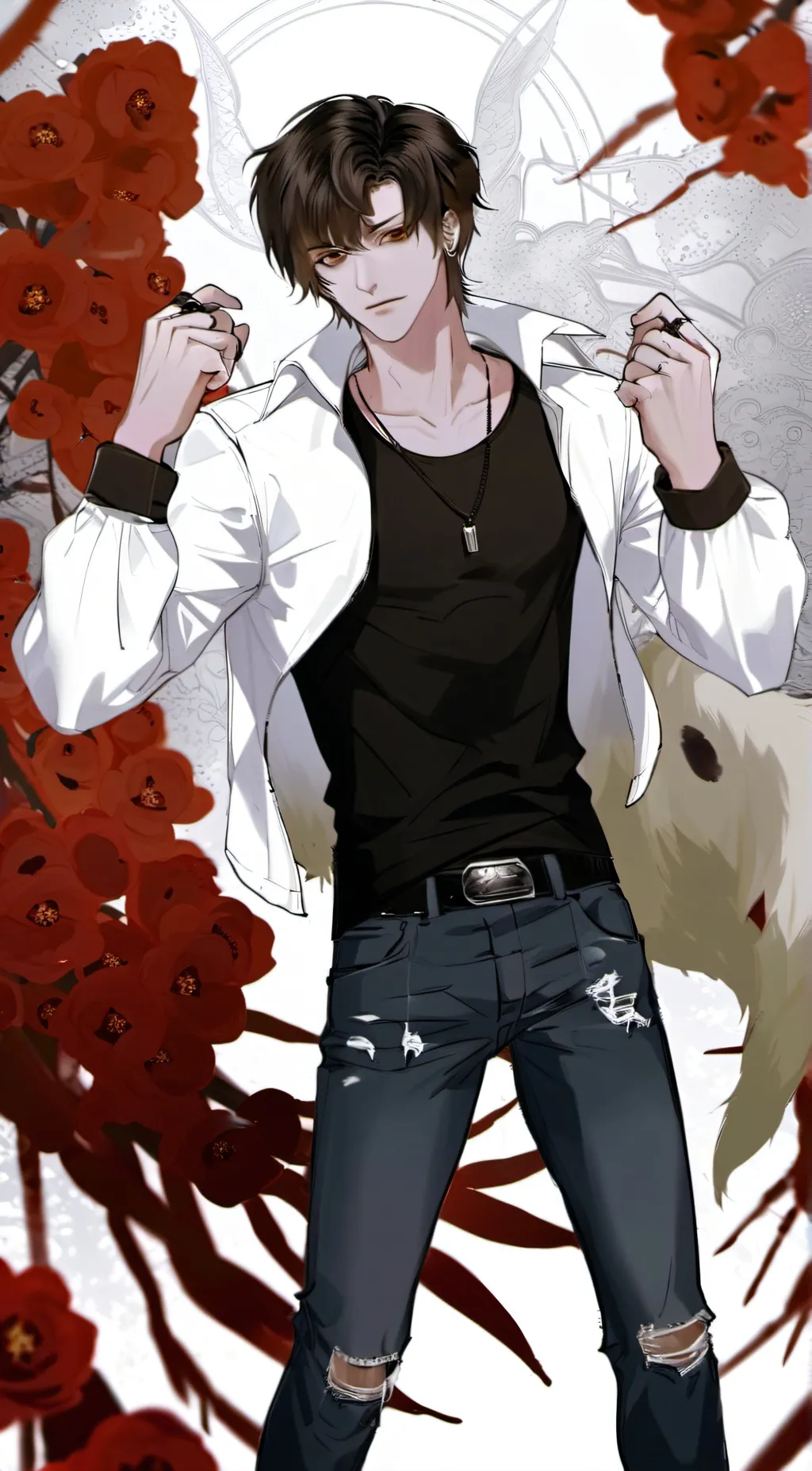 ai character: zane  background