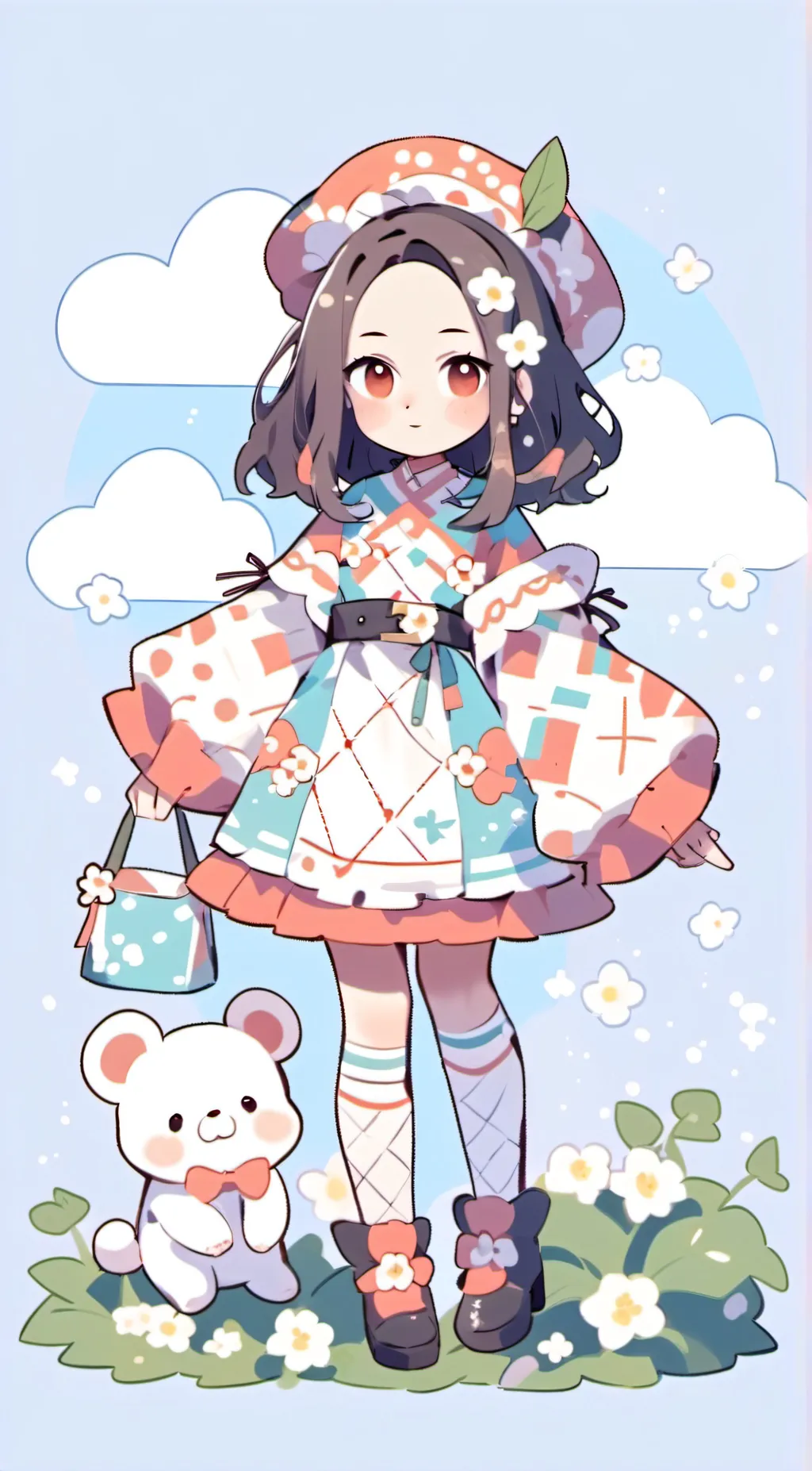 ai character: me and my bestie background