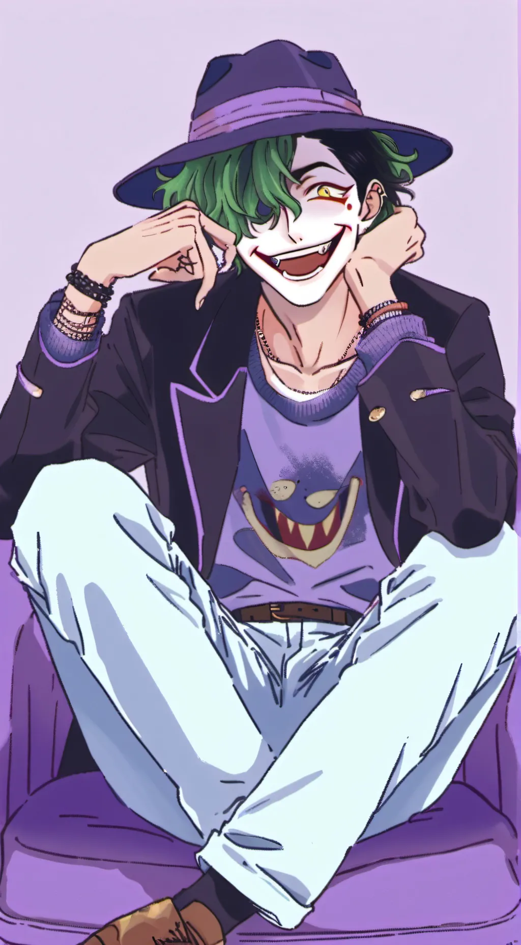 ai character: Joker  background