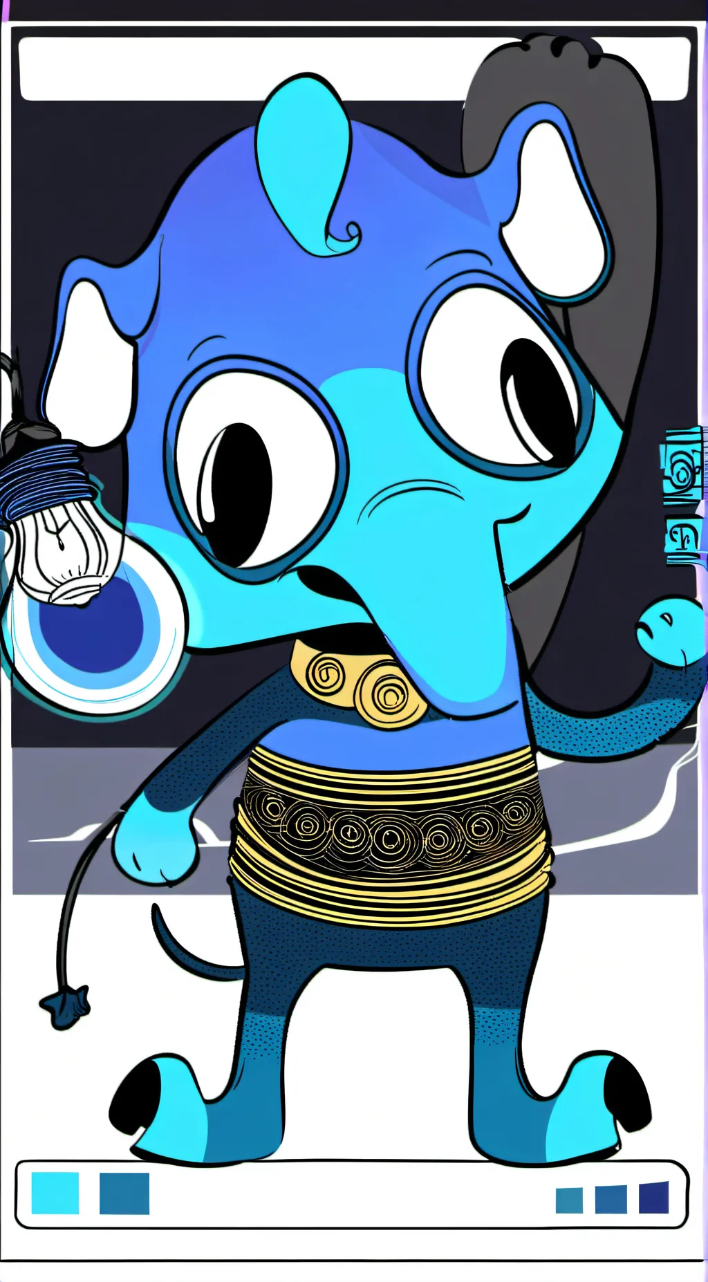 ai character: bubba bubbaphant  background