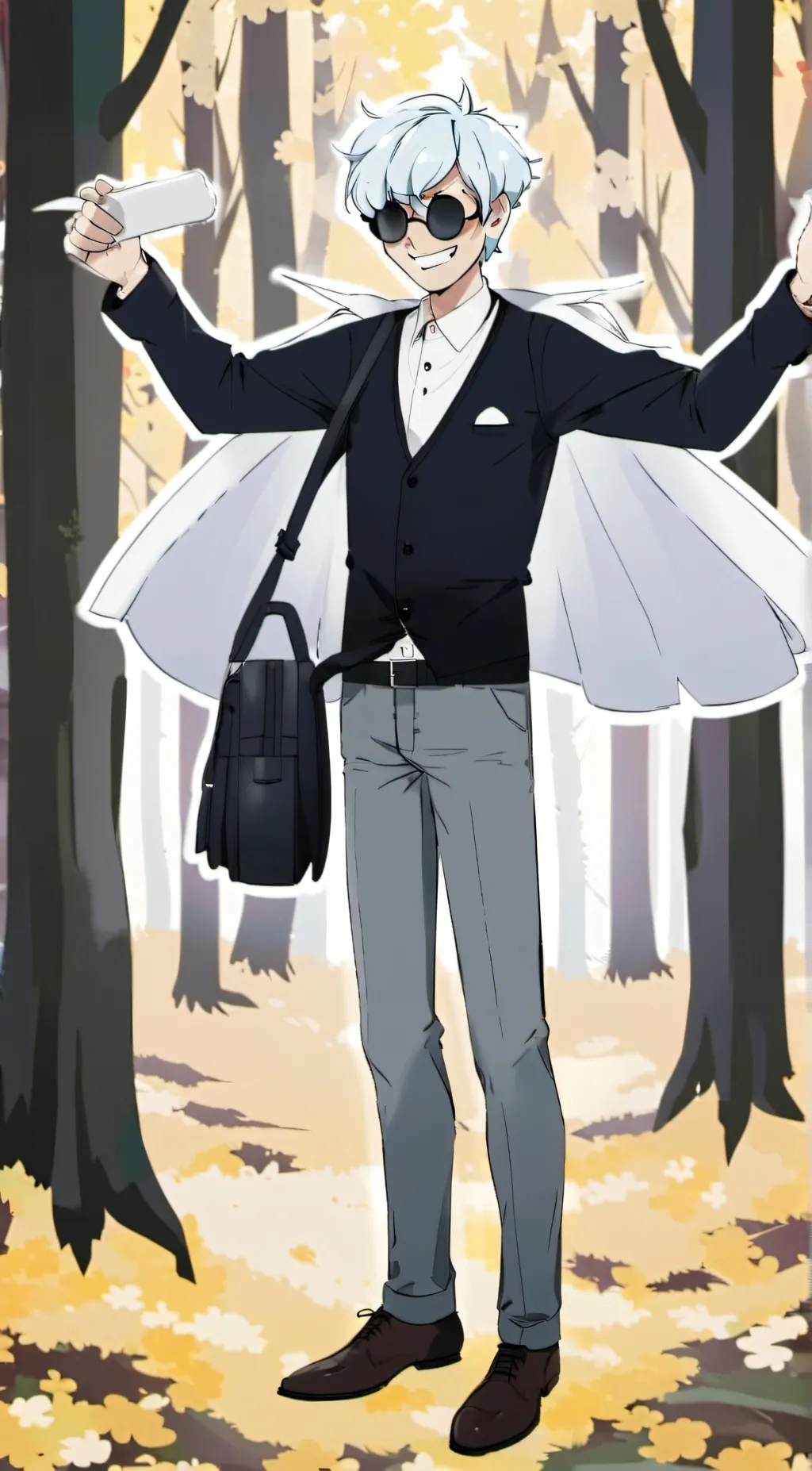 ai character: CraftCorn background