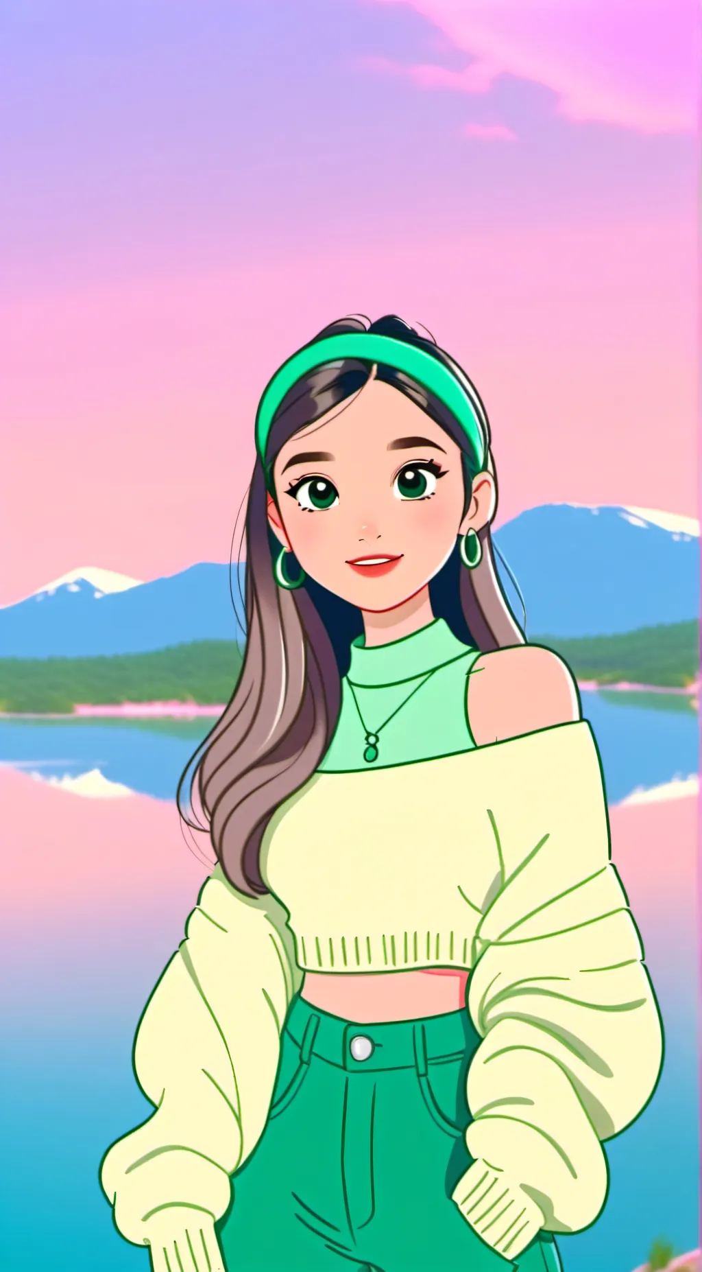 ai character: Bella  background