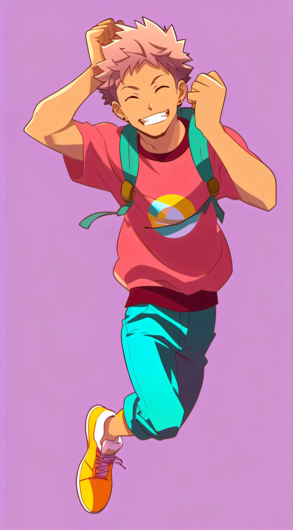 ai character: yuji and (Sakuna ) background