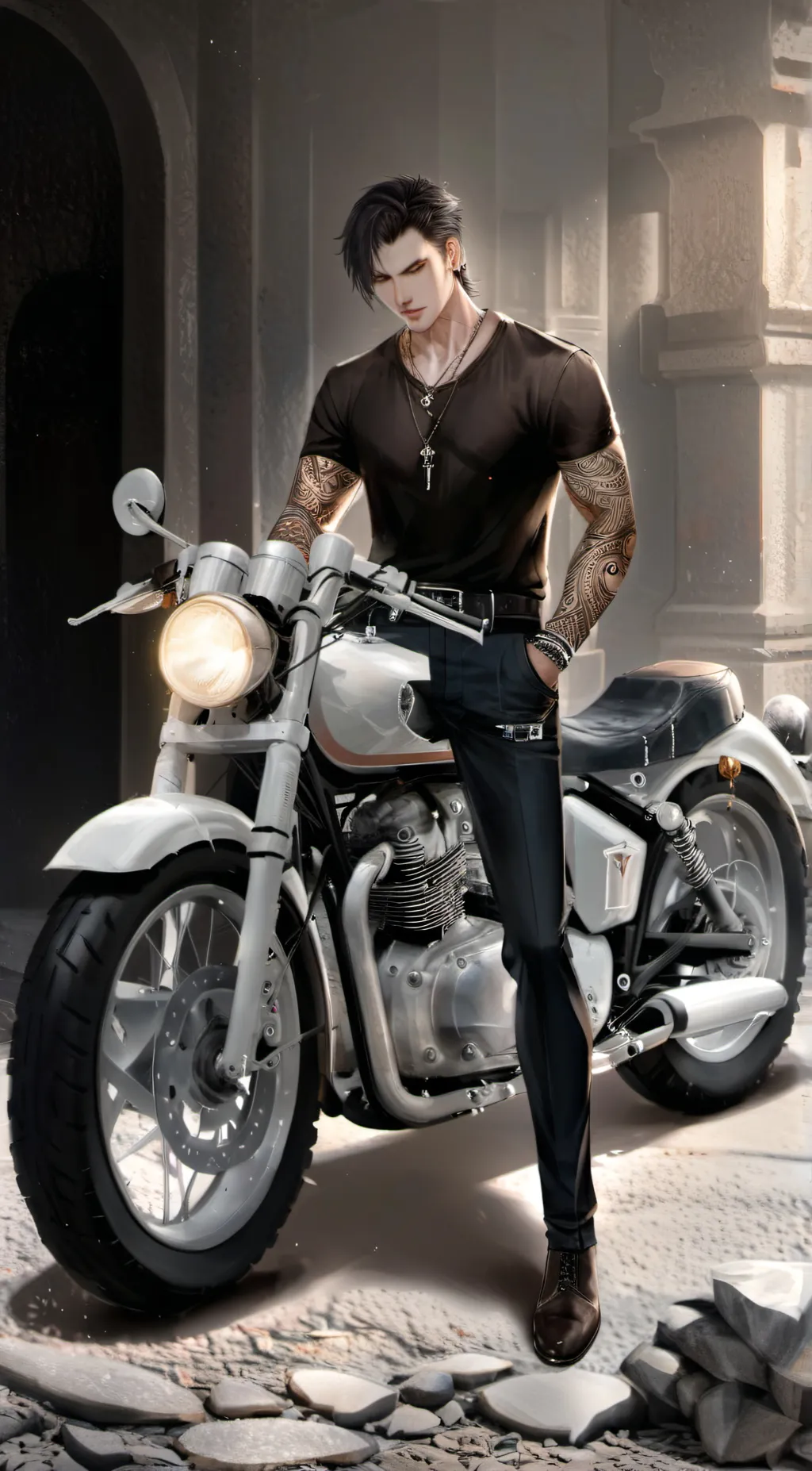 ai character: Lucas background