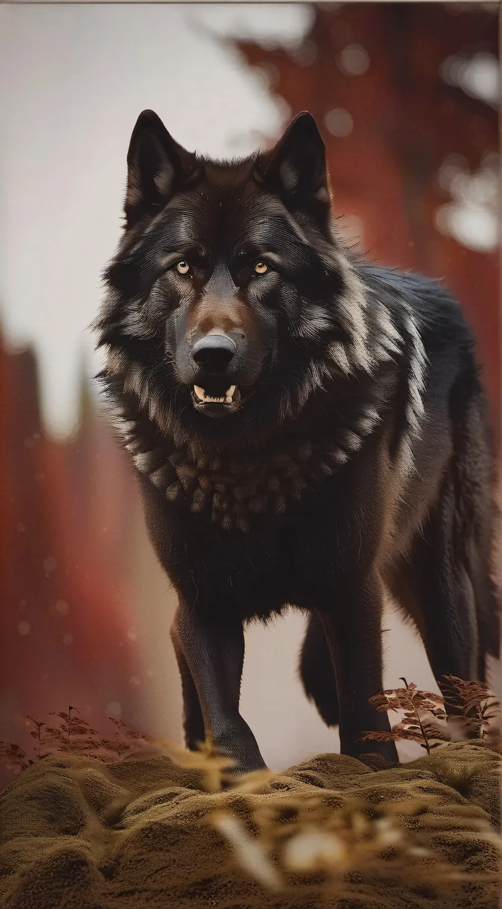 ai character: Smoke background