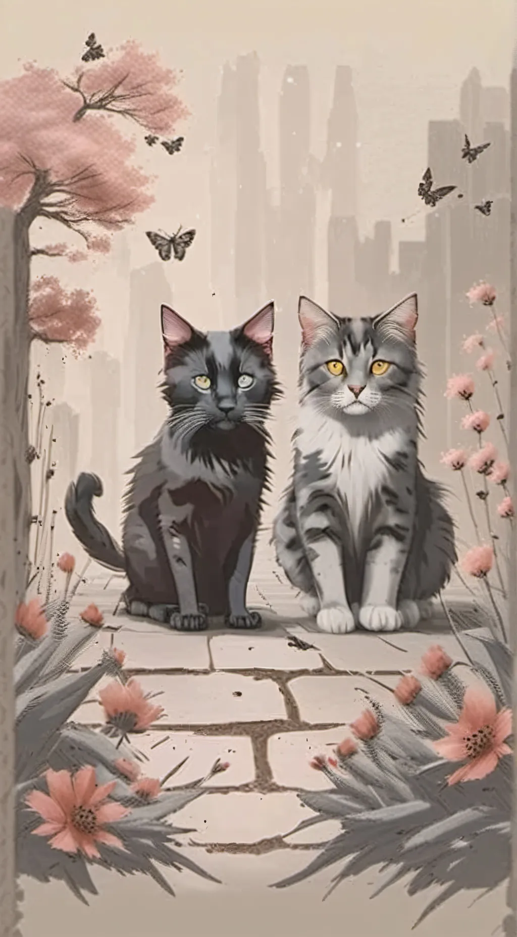 ai character: minddy and bloom background