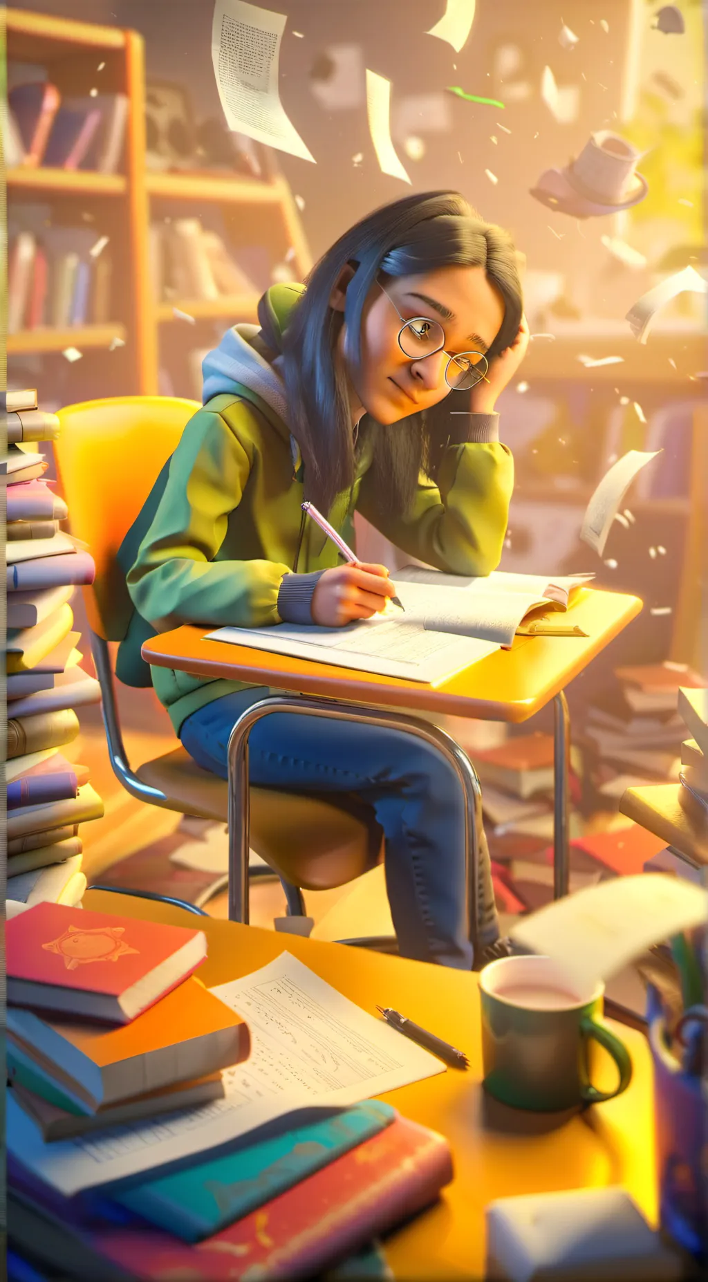 ai character: Sabrina  background