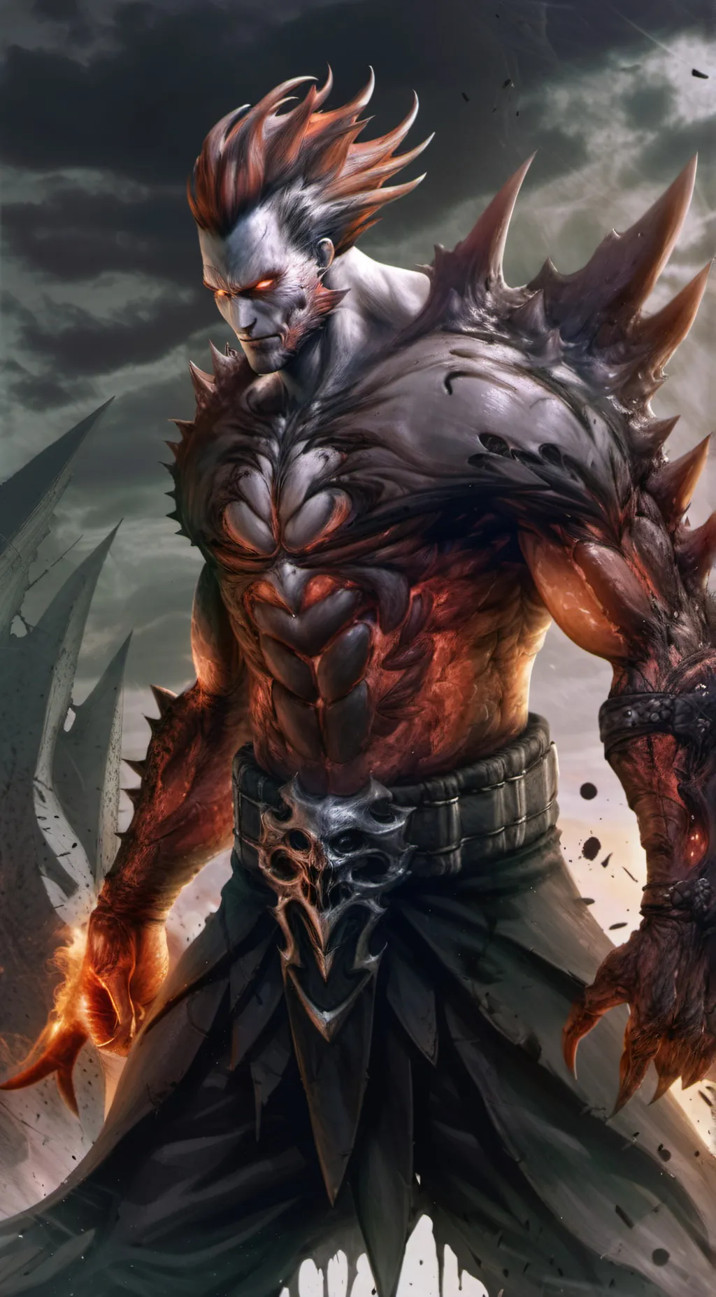 ai character: Demon warlord background