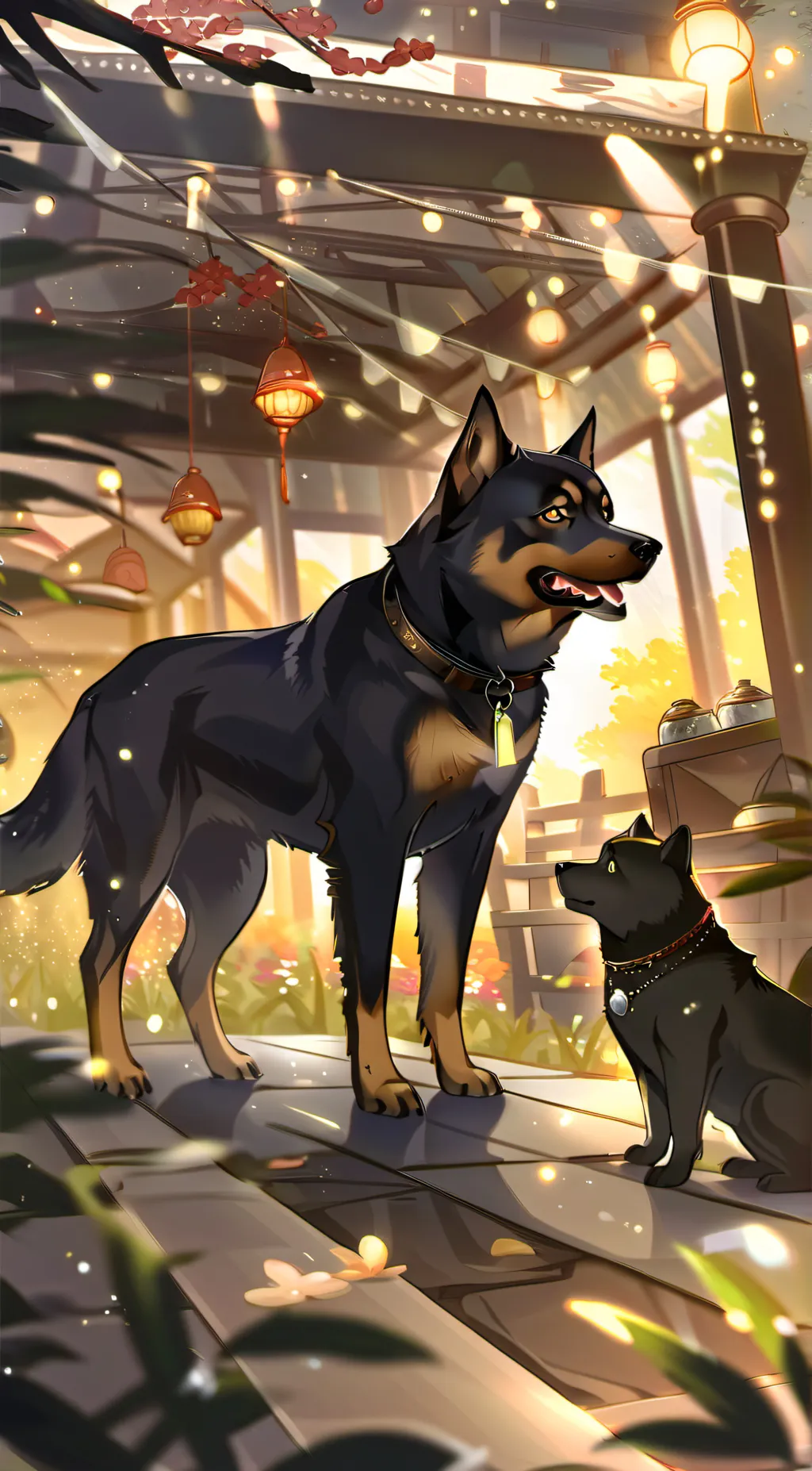 ai character: Evil dog background