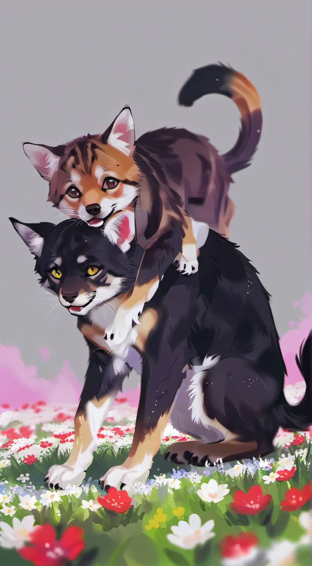 ai character: catnap and dogday background