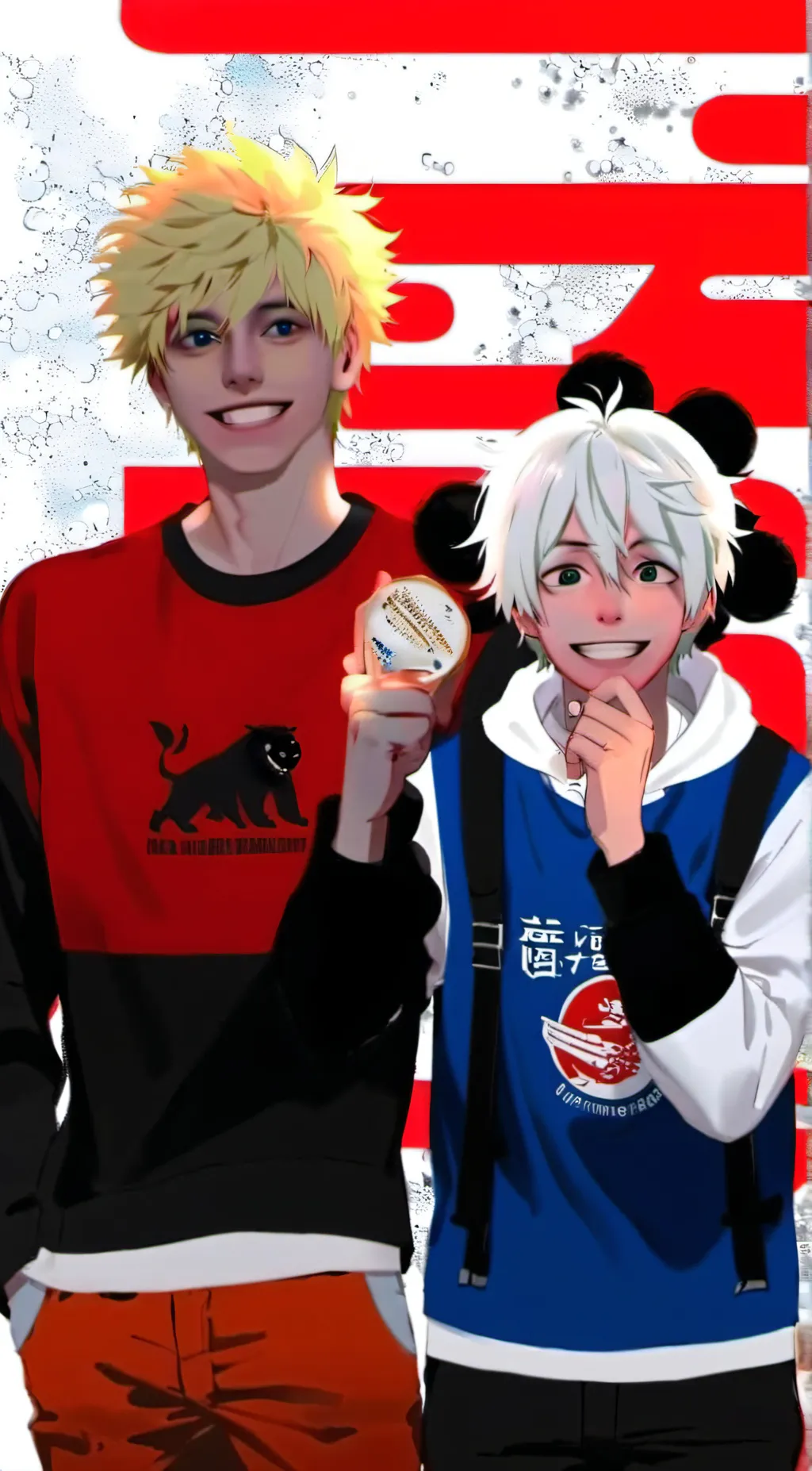 ai character: kacchan bakugou background