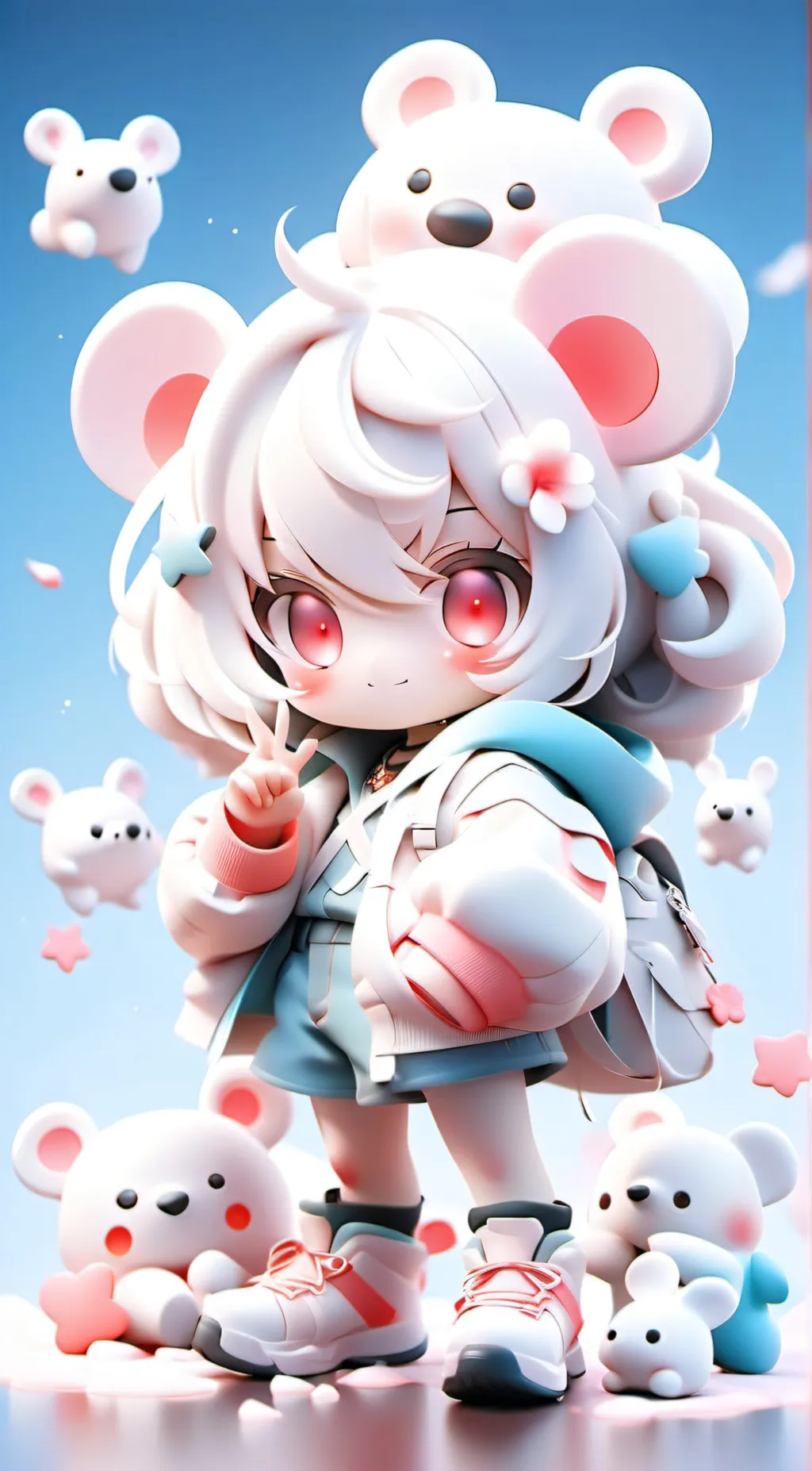 ai character: Zero x V  background