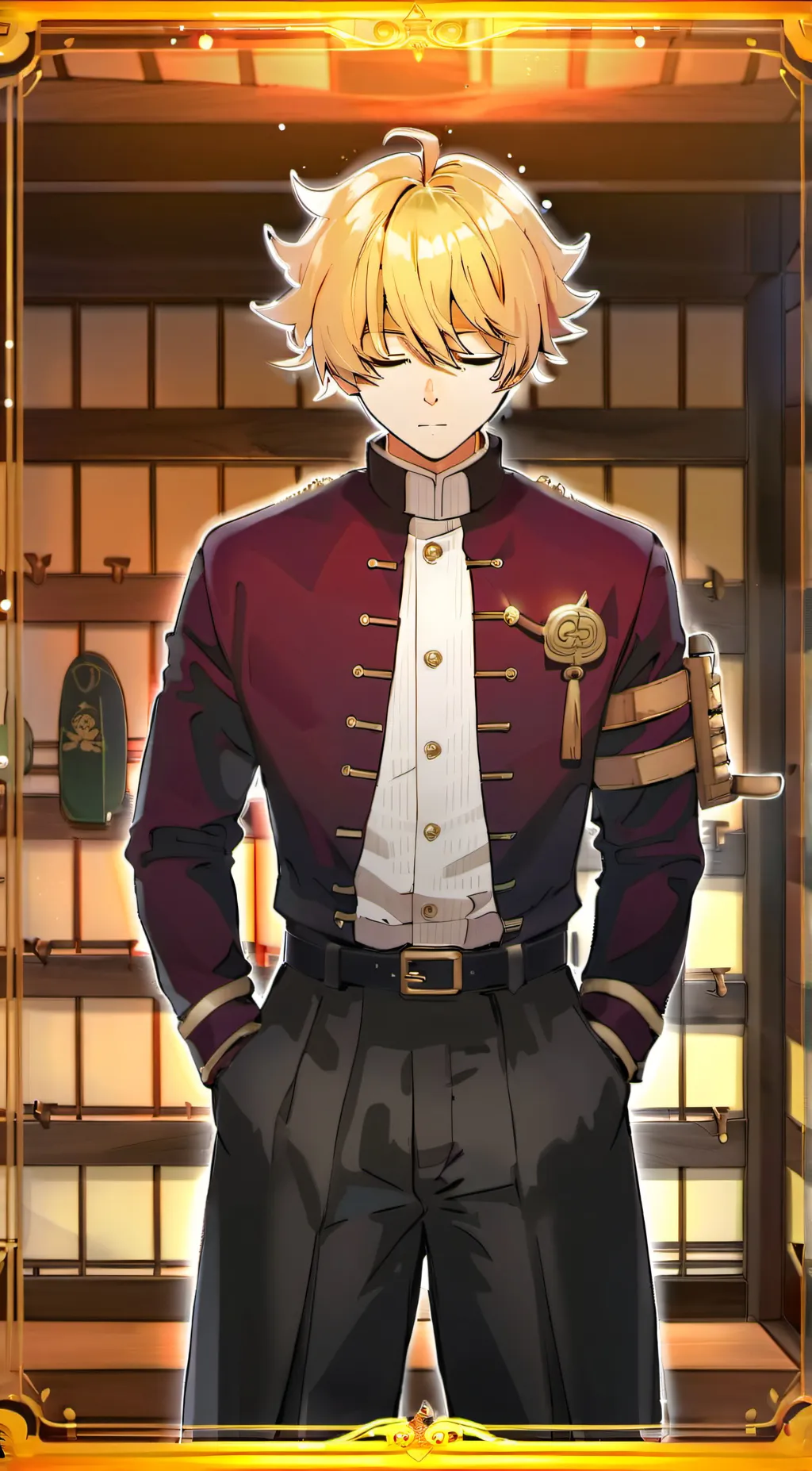 ai character: hashira background