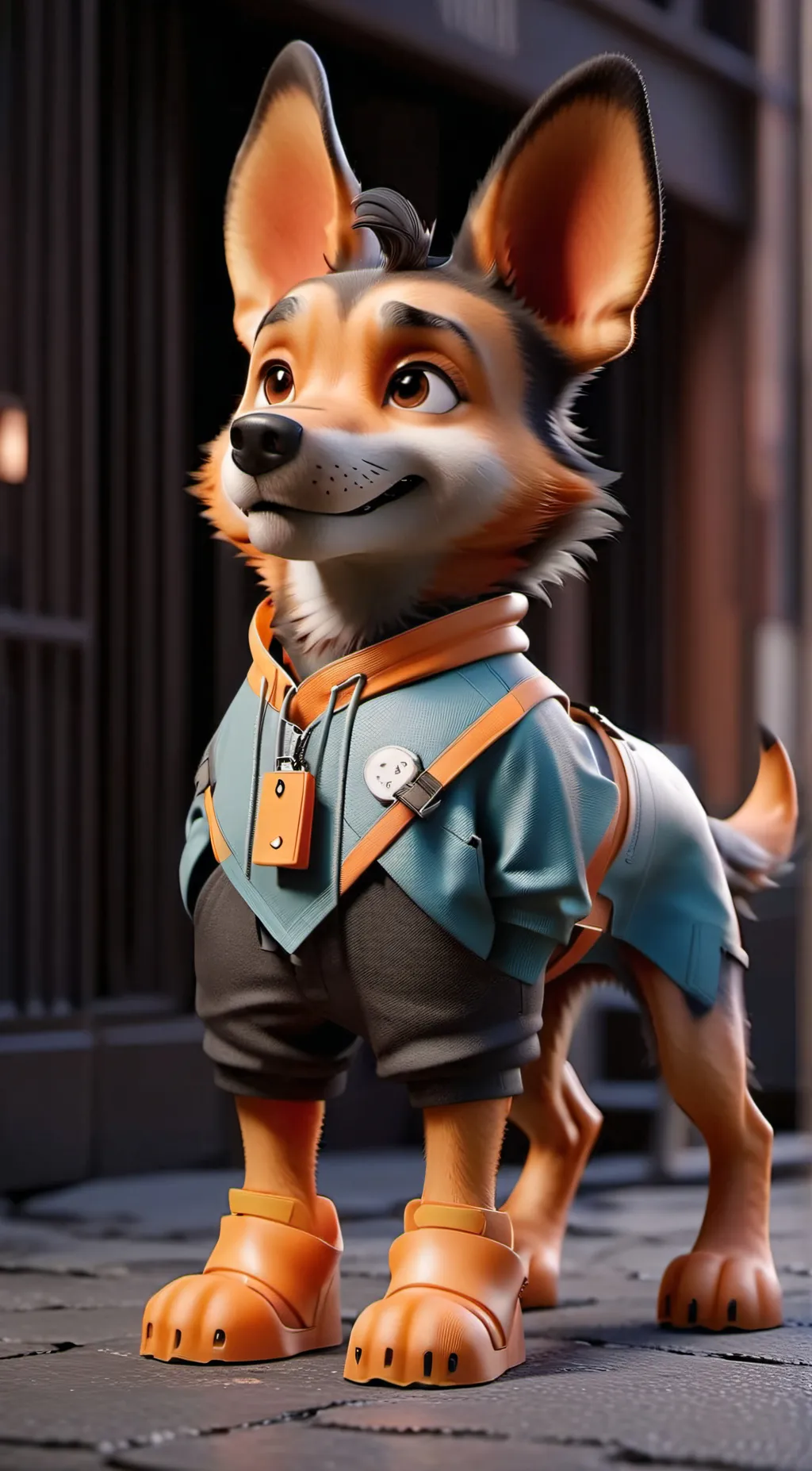 ai character: dogday background