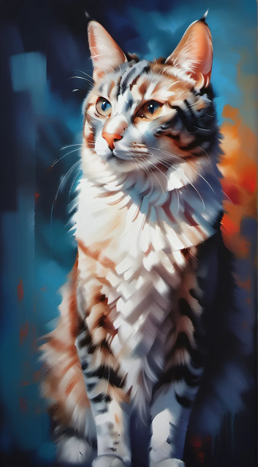 ai character: fluffy background