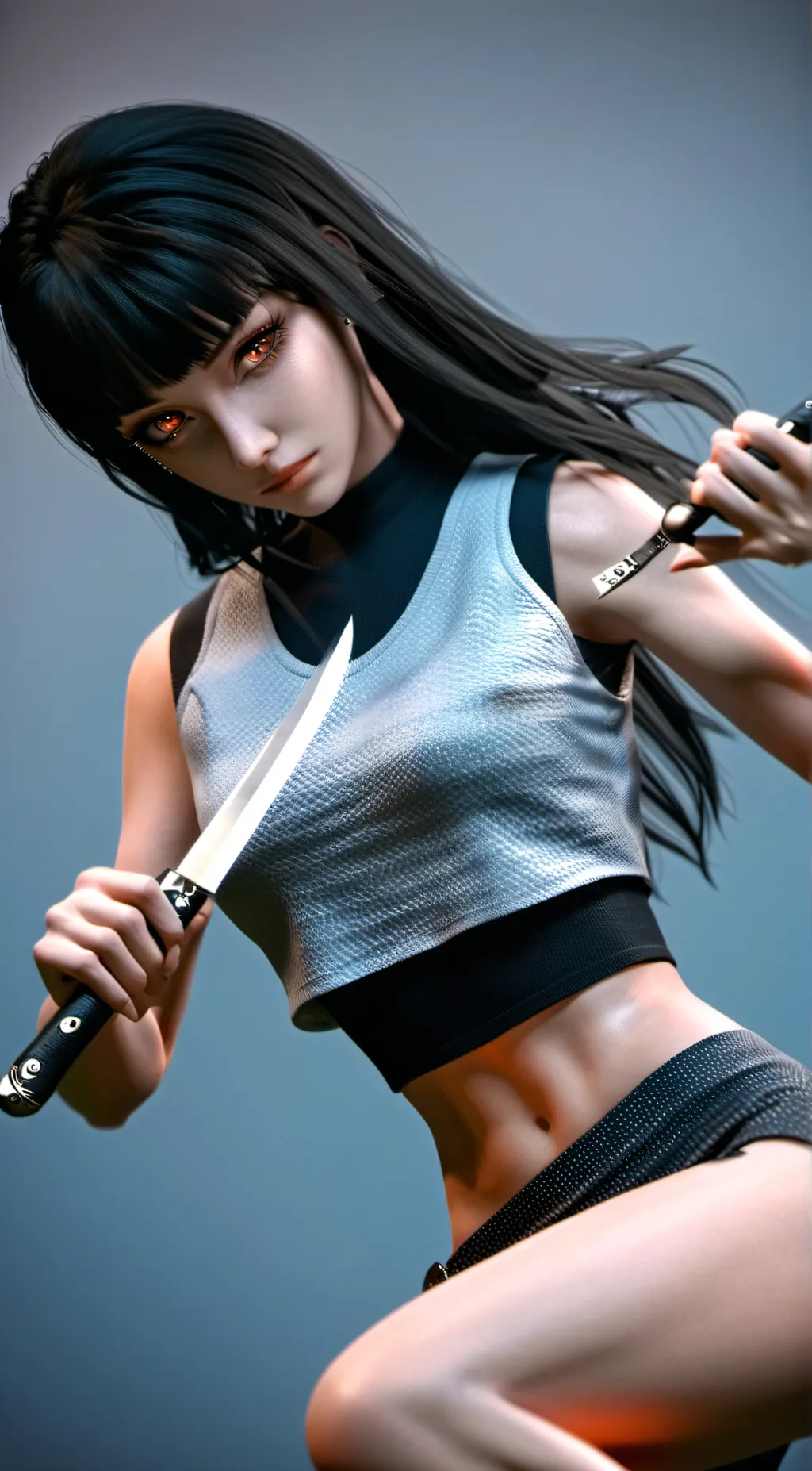 ai character: Rina Mitsubishi  background