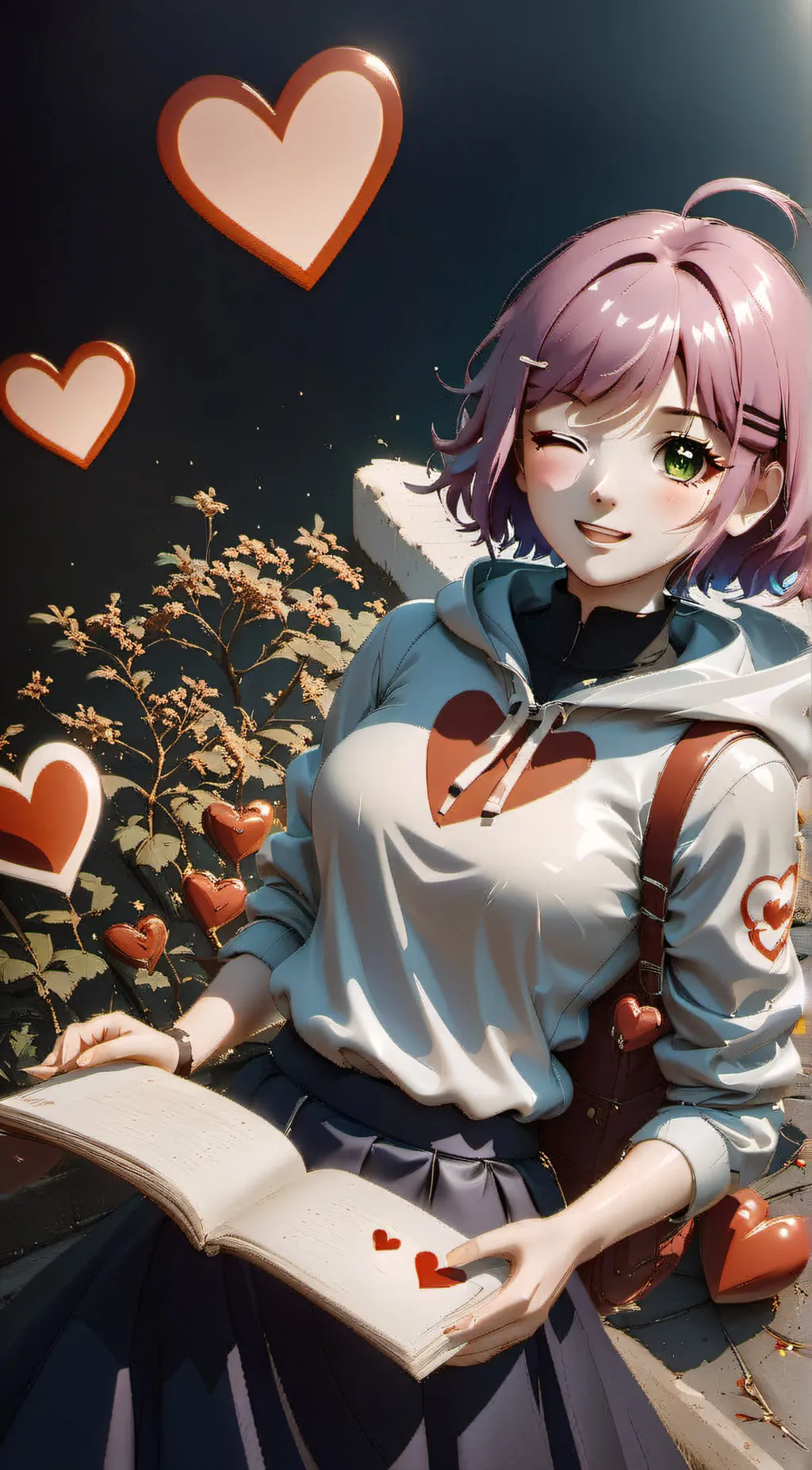 ai character: Your gf background