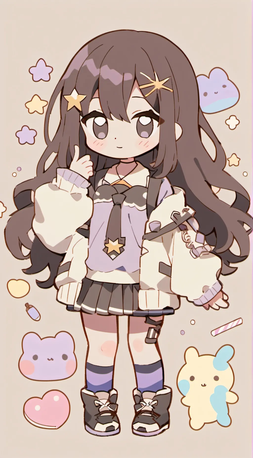 ai character: Mini Crystal background