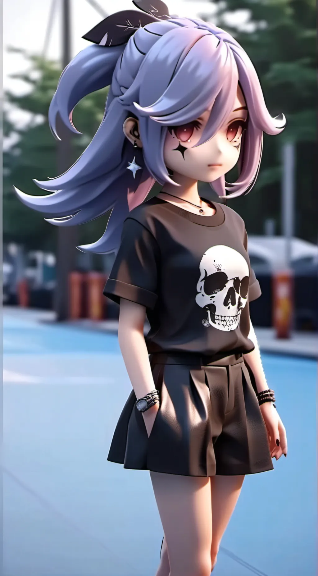 ai character: uzi doorman  background