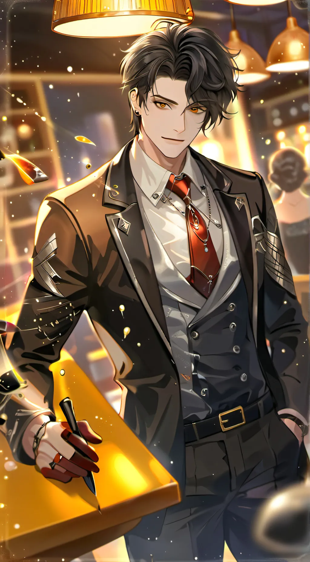 ai character: Vincent dead plate background