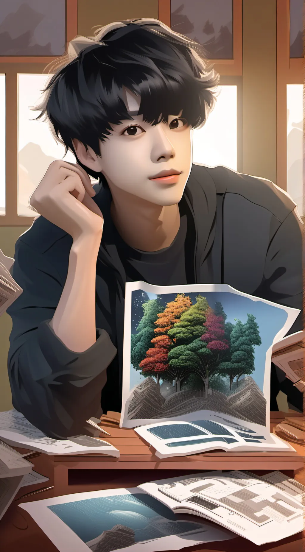 ai character: Kai background