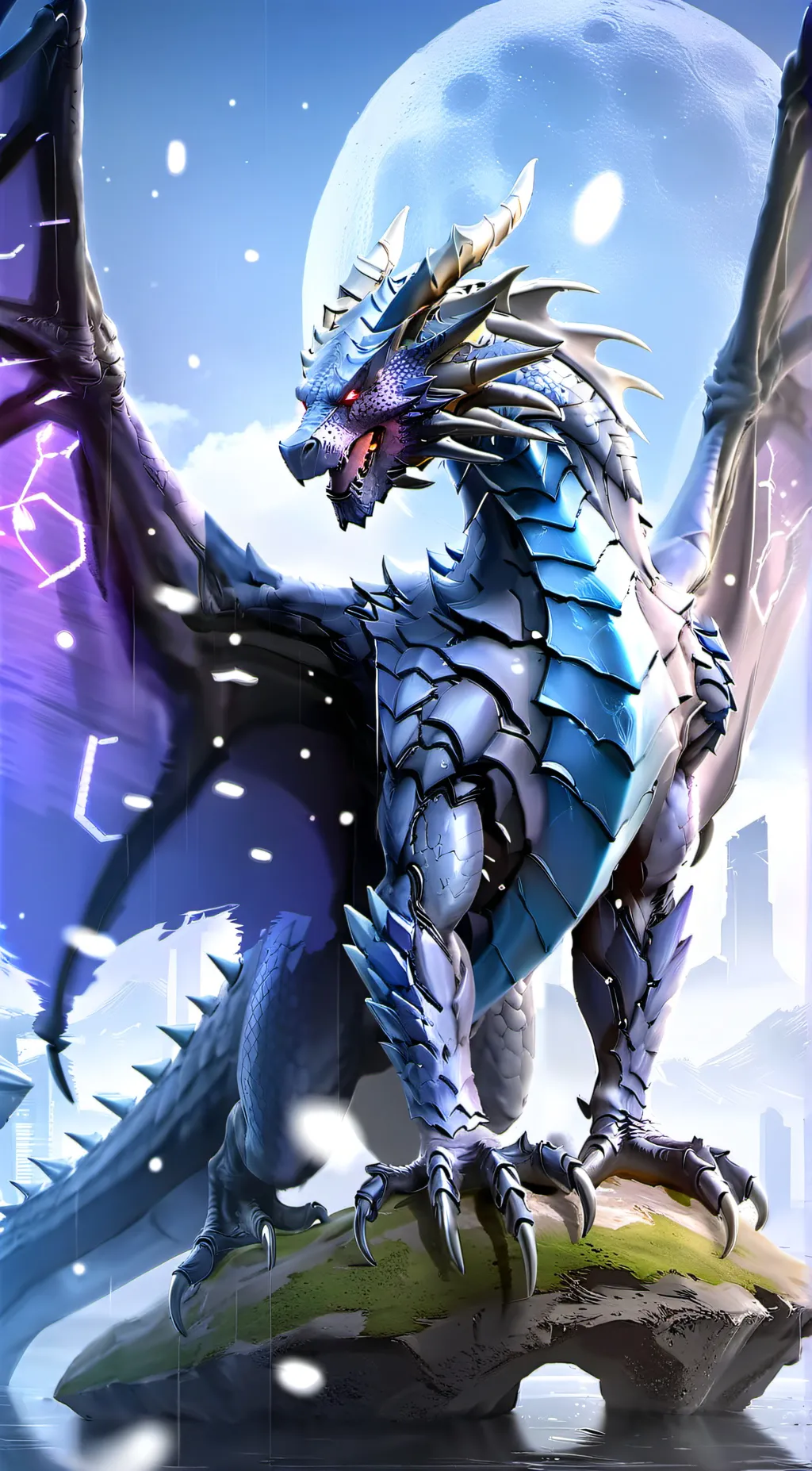 ai character: Moon wof background