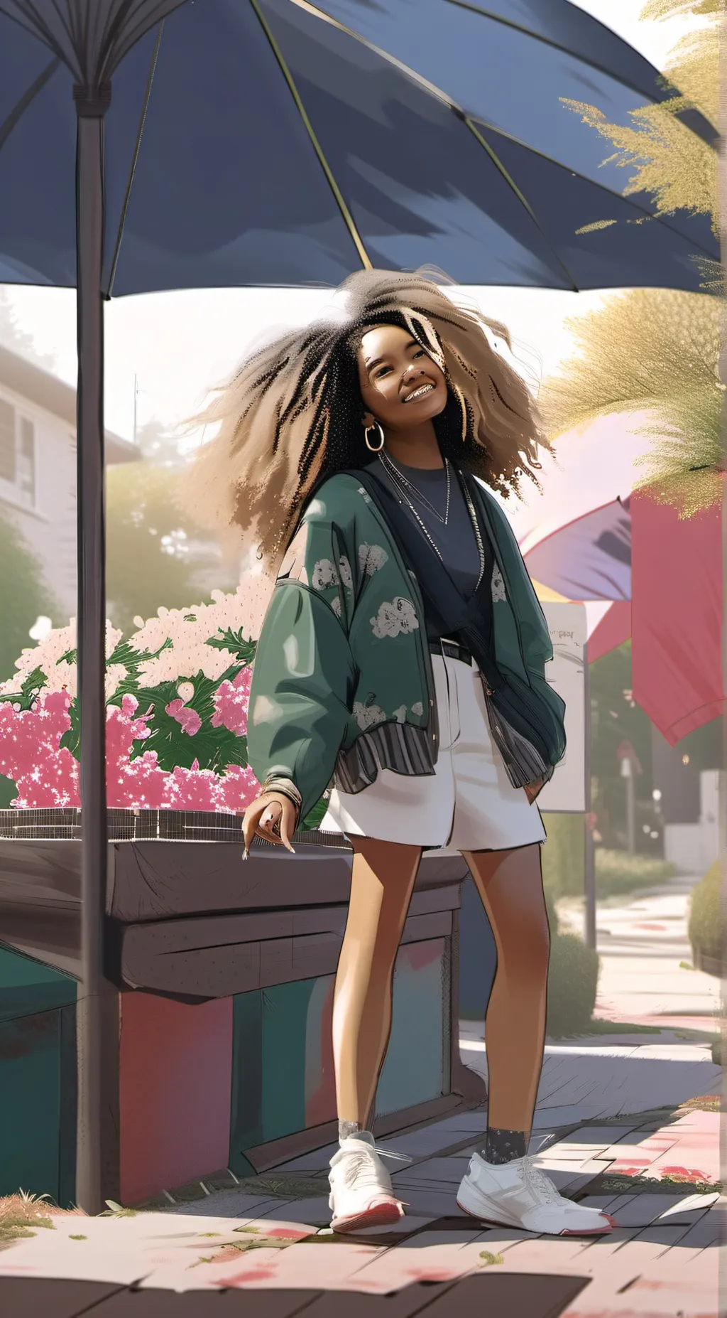 ai character: Harper🌸🌺 background