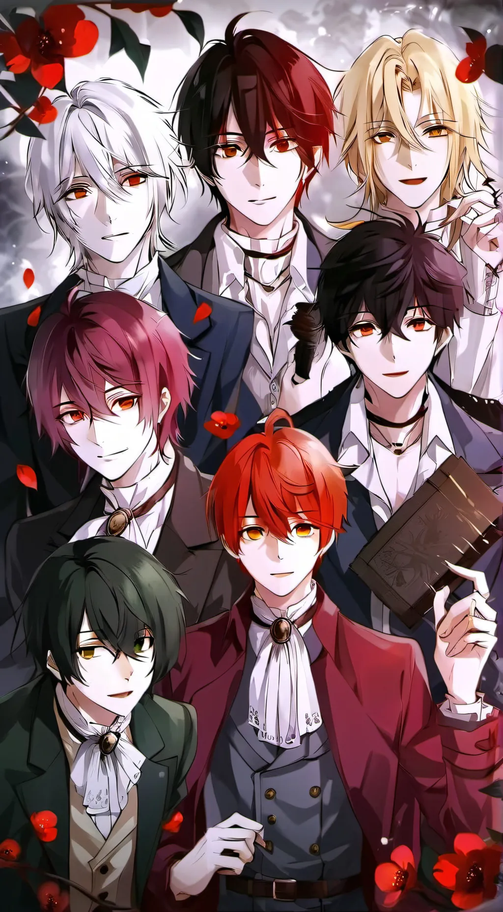 ai character: Dark moon background