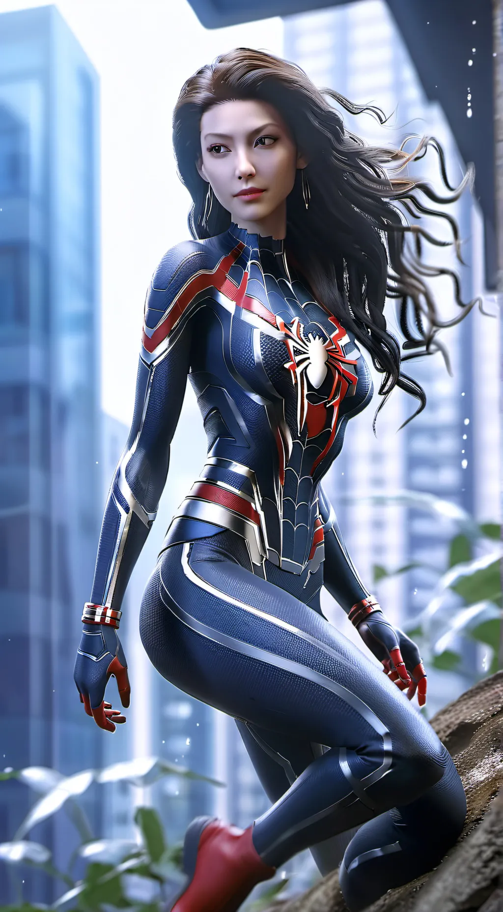 ai character: Spider woman background