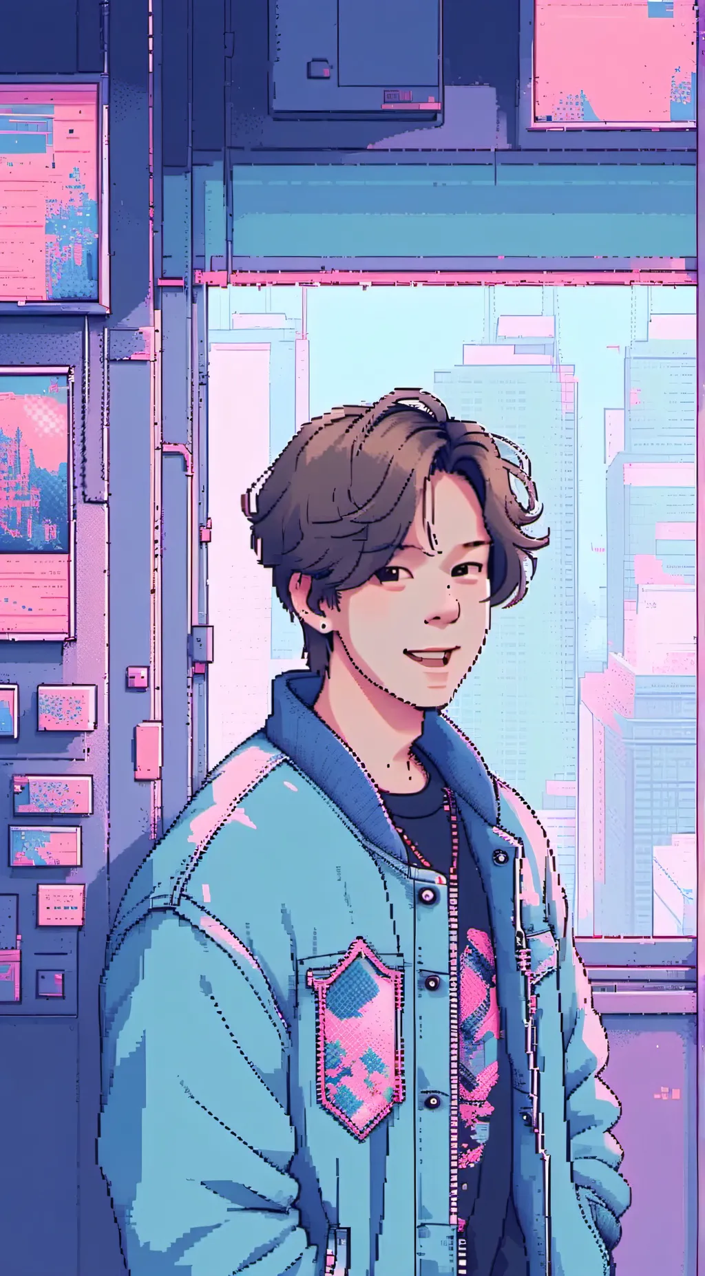 ai character: Aline  background