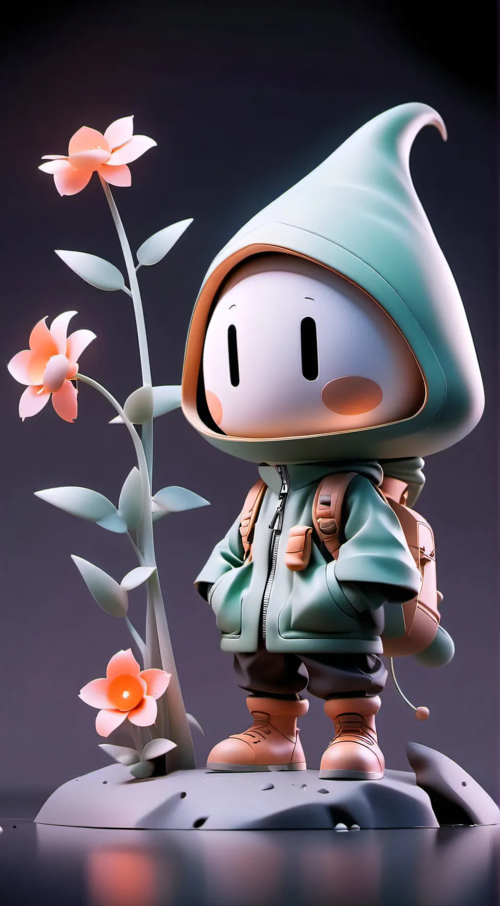 ai character: glow pikmin background