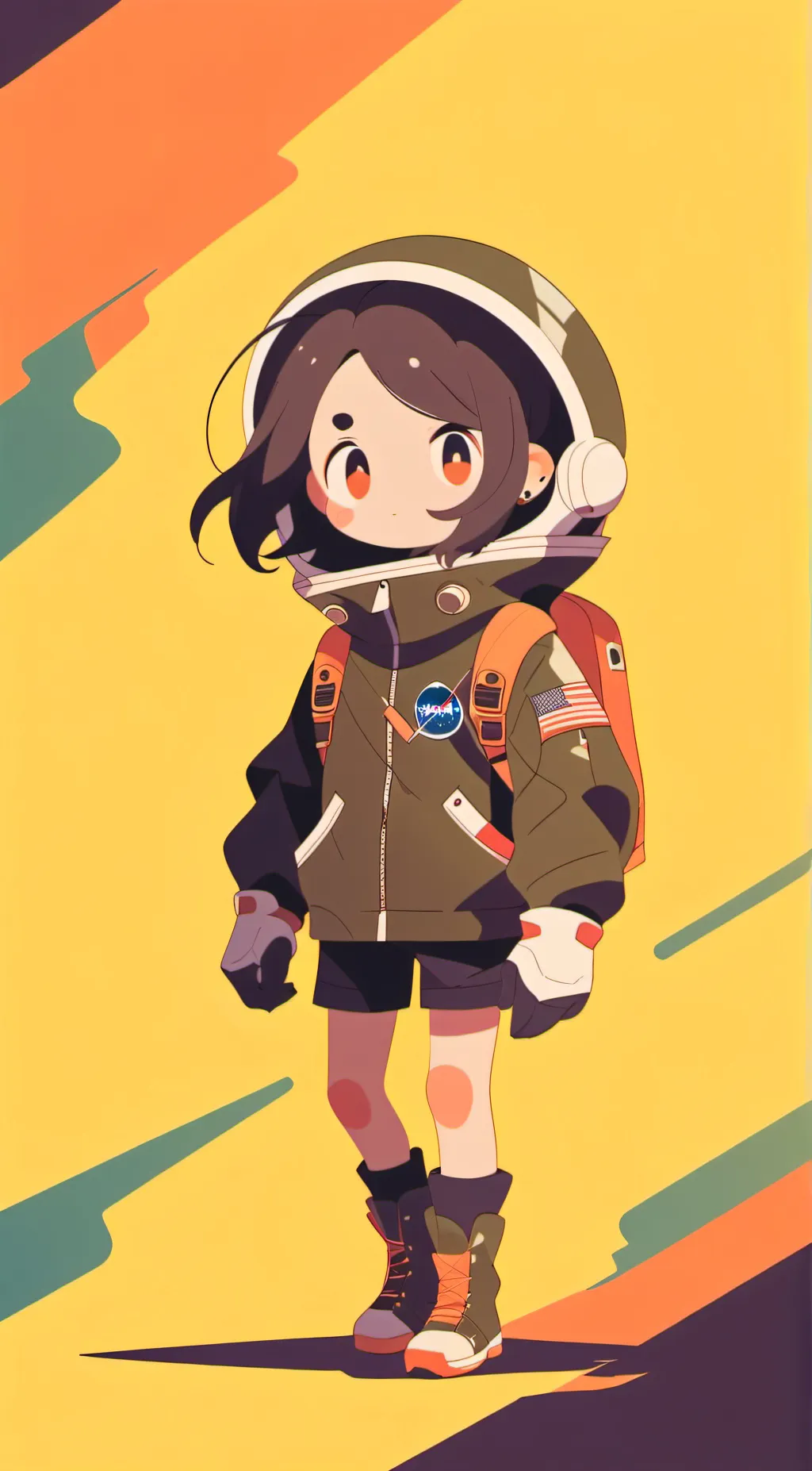 ai character: Ashy background