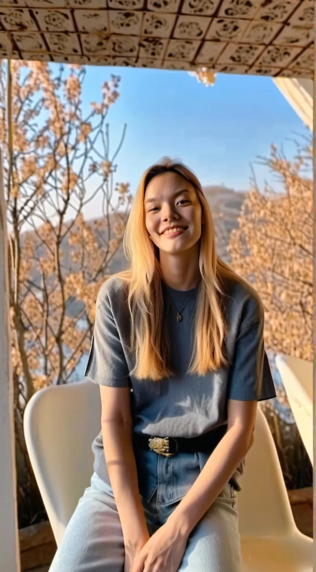 ai character: Aurora background