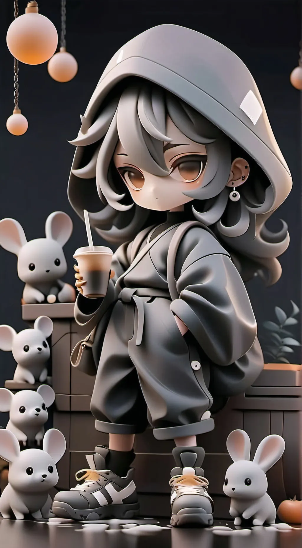 ai character: Athenea background