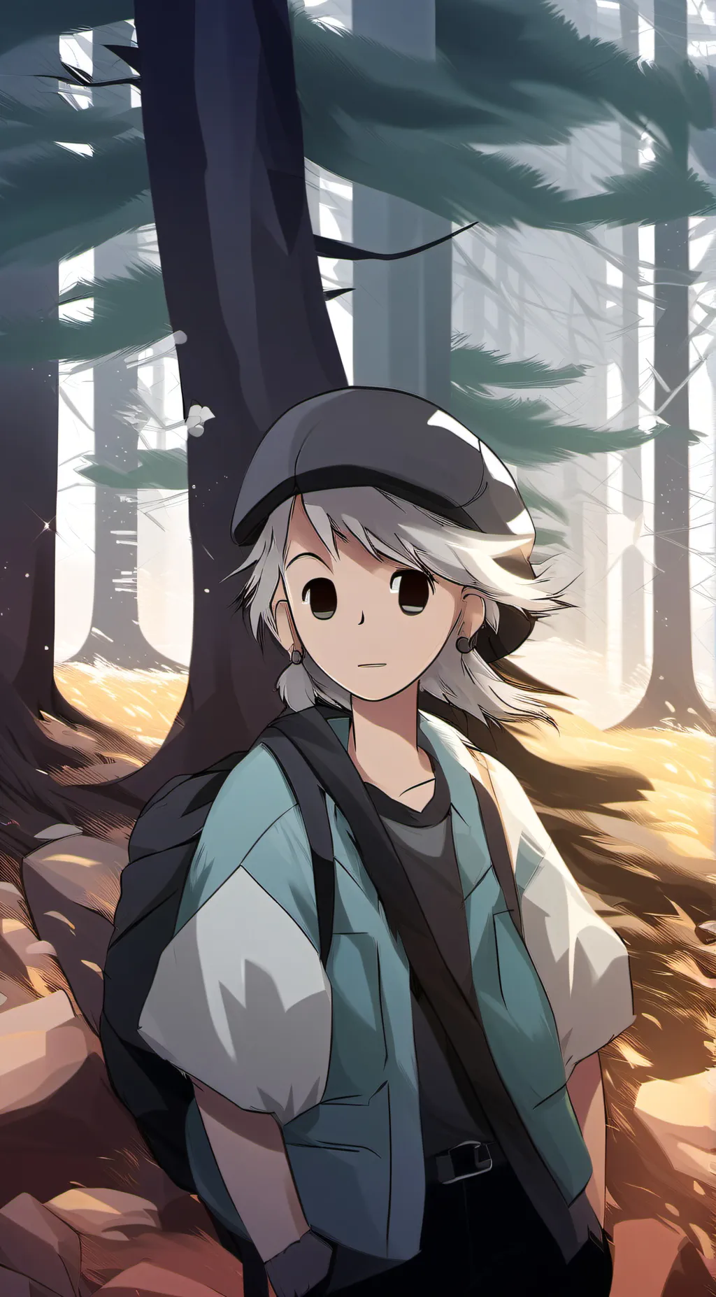 ai character: ~smileing critters background