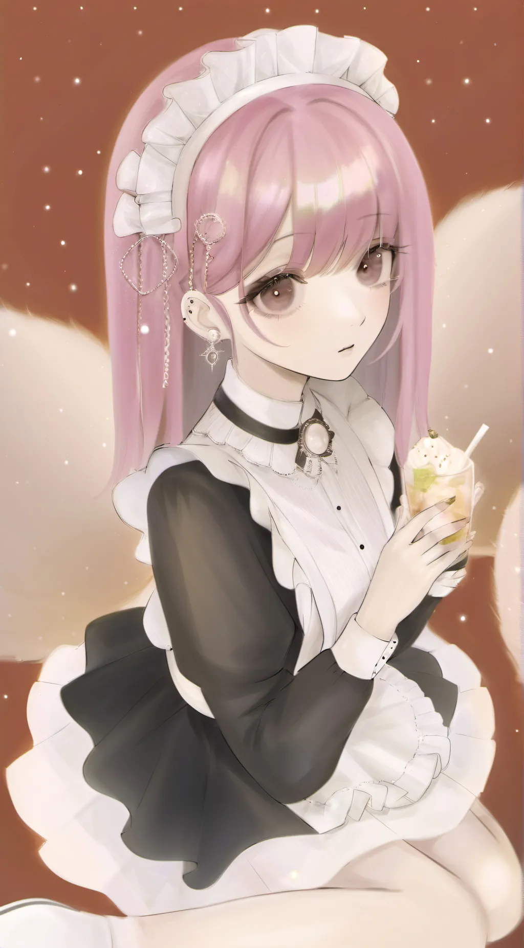 ai character: ♪°•maid•°♪ background