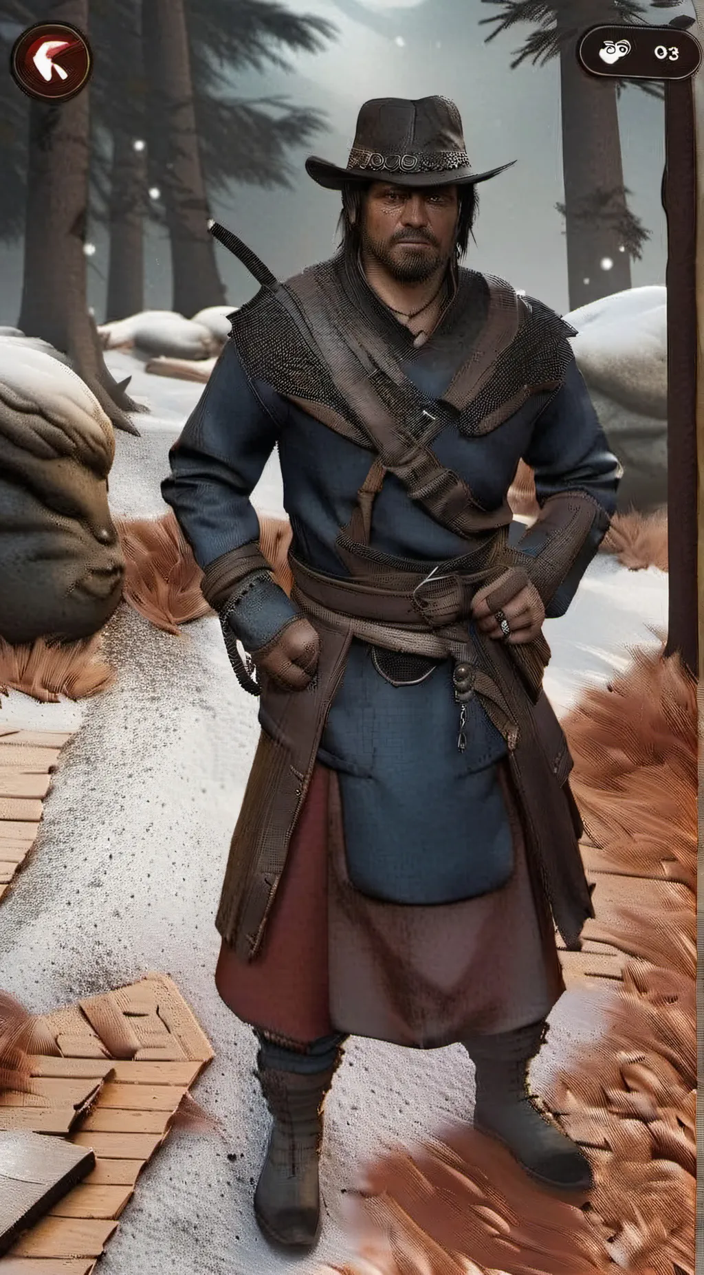 ai character: john marston  background