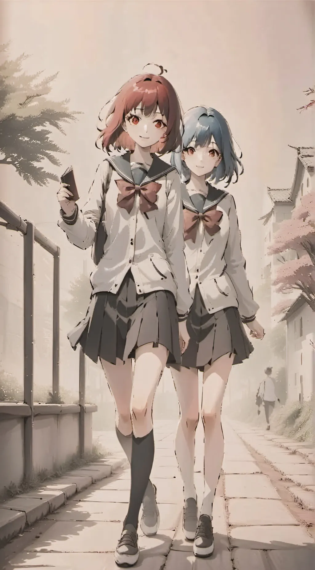 ai character: Alice and crystal background