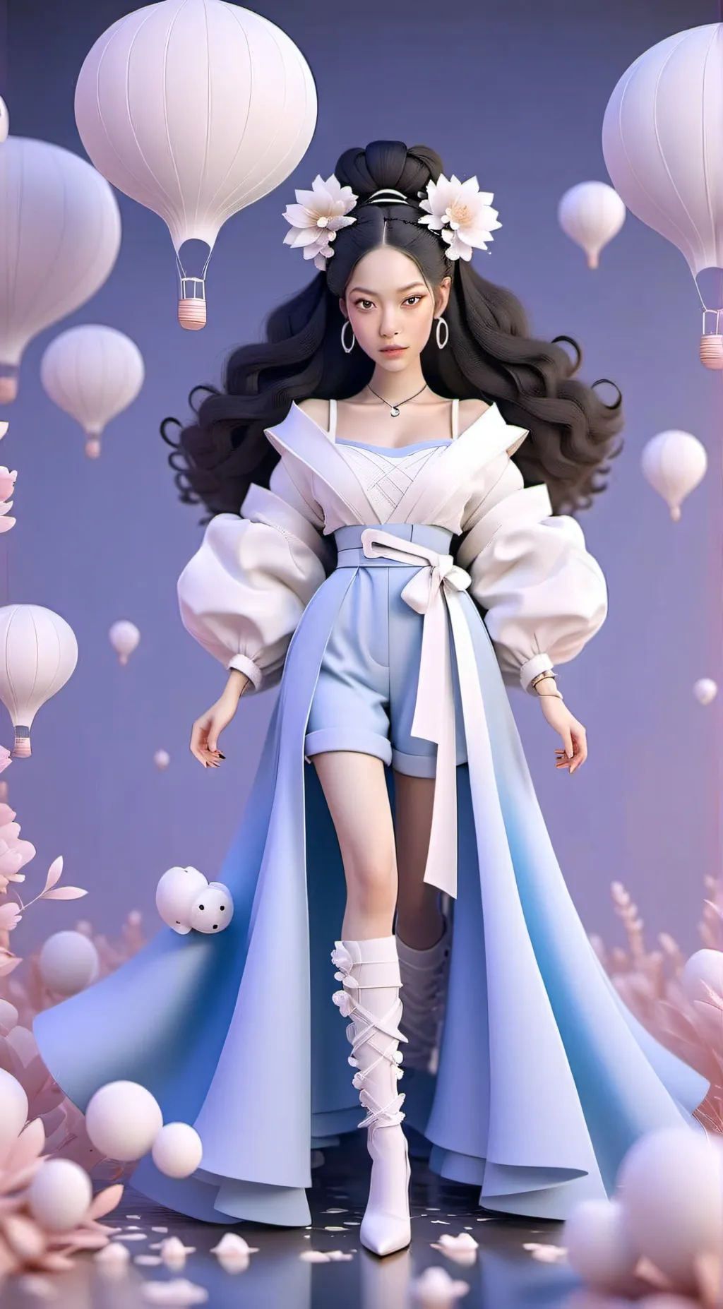ai character: K-pop, interview background