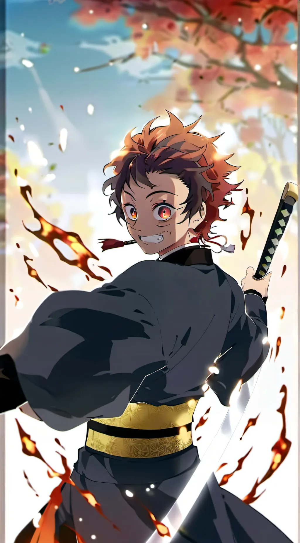 ai character: Demon King Tanjiro background