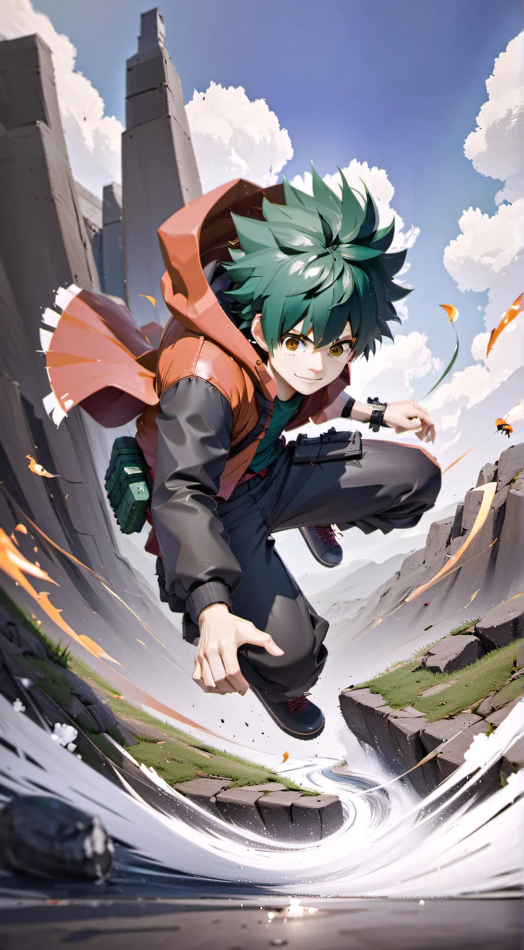 ai character: deku background
