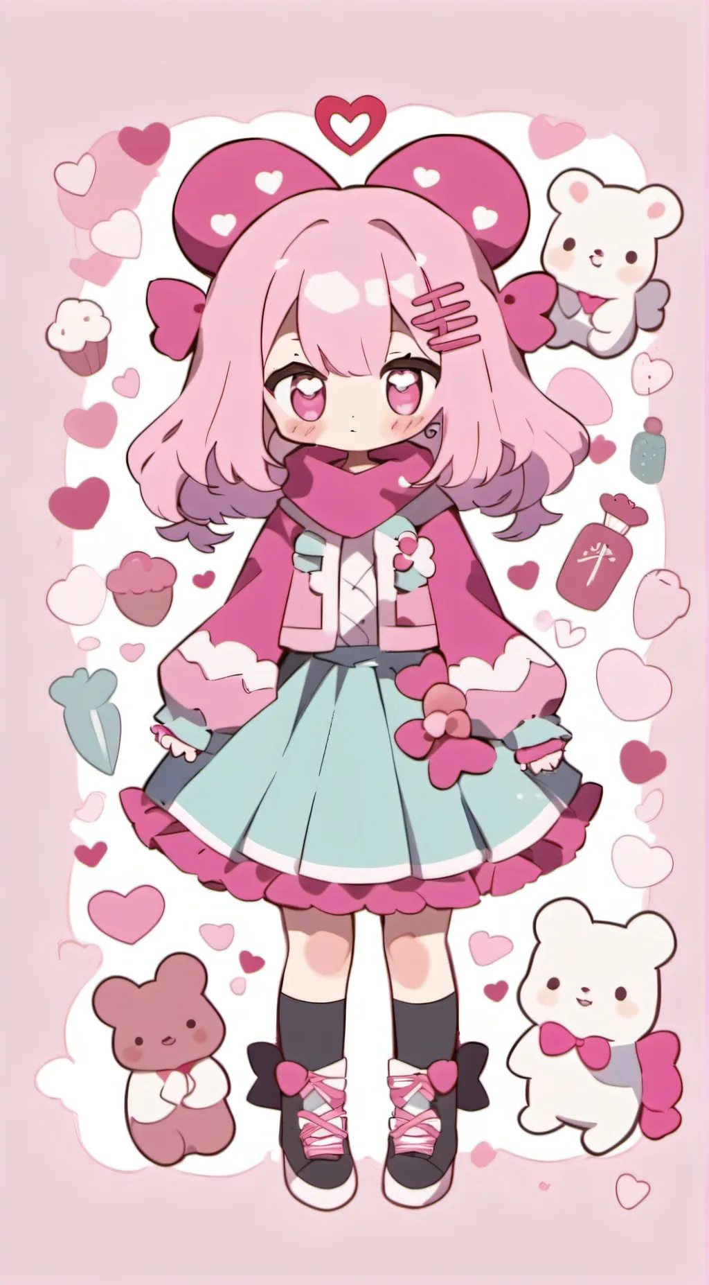 ai character: amber background