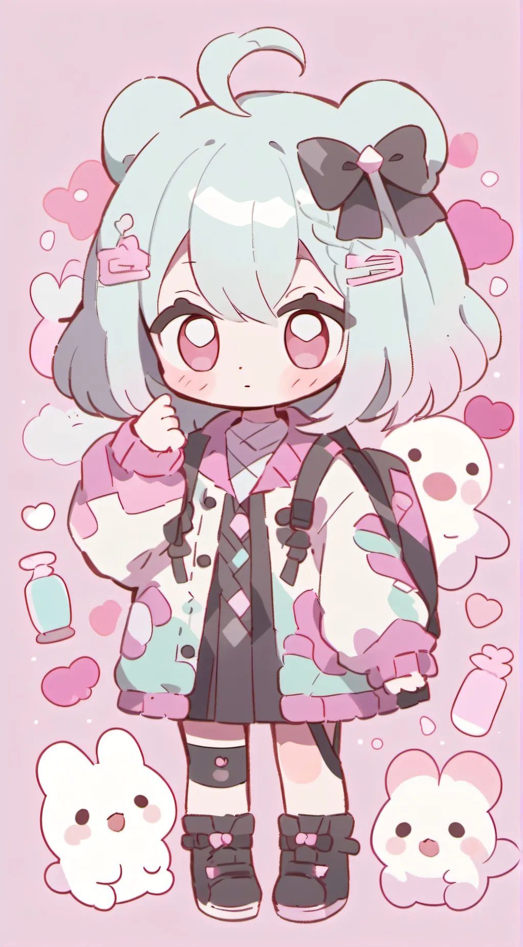 ai character: cute background