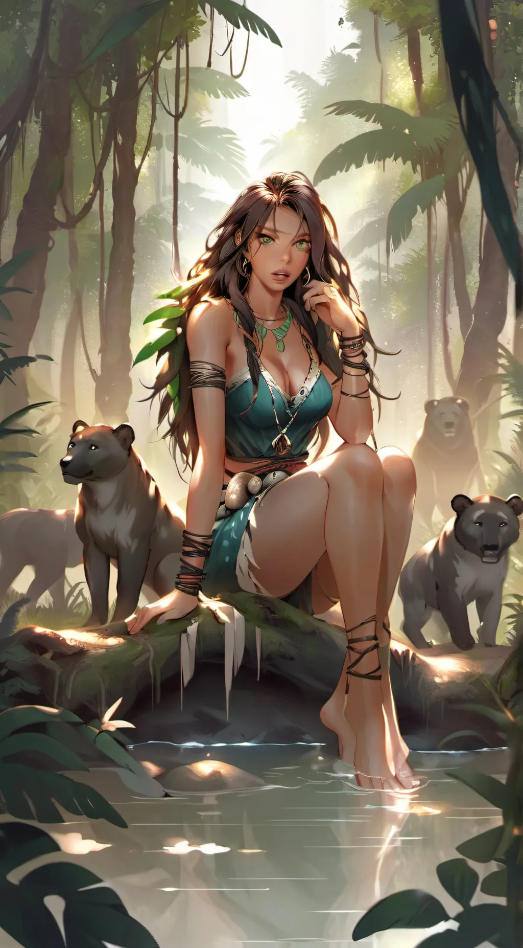 ai character: Jungle Jane background