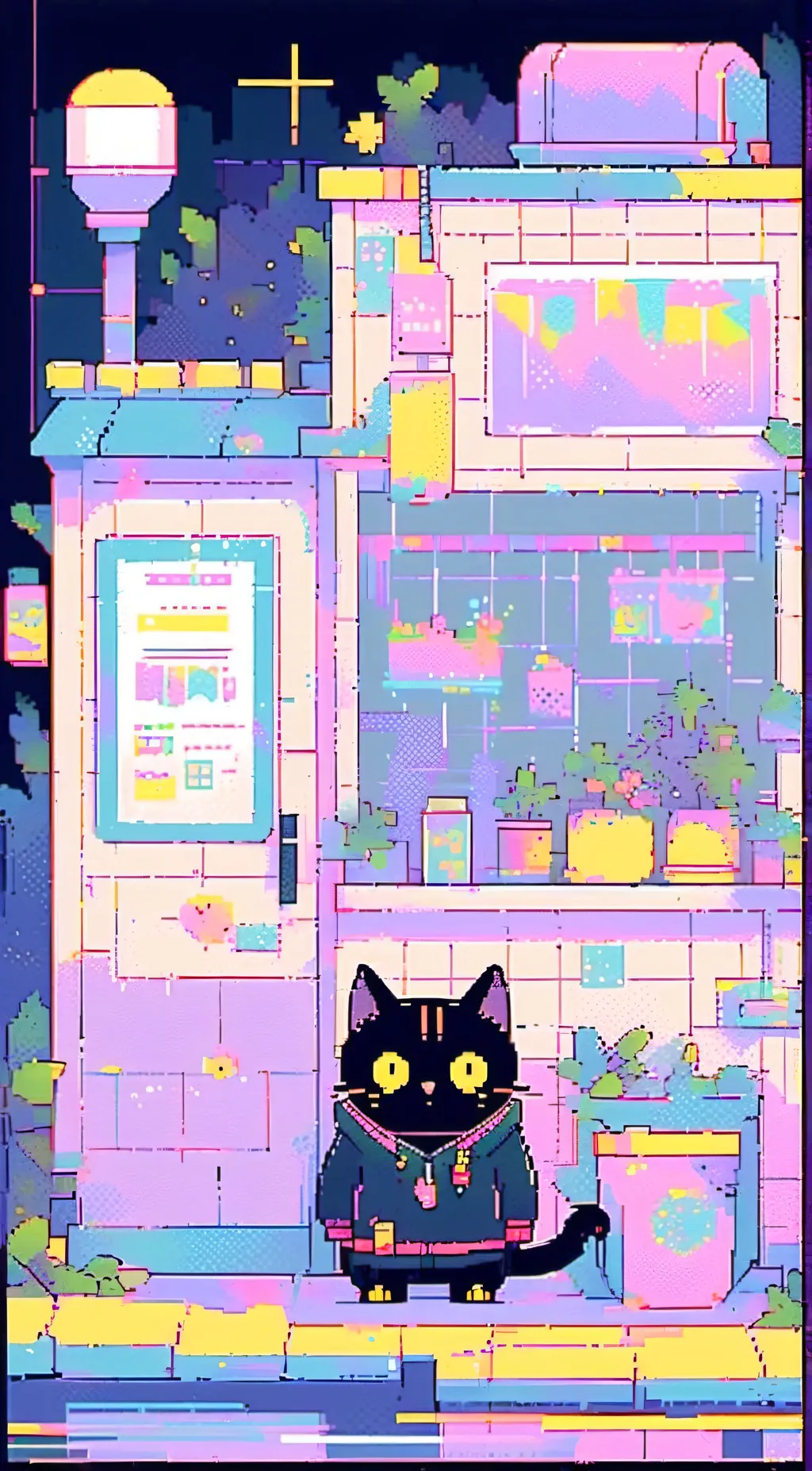 ai character: milo the cat 🌟 background