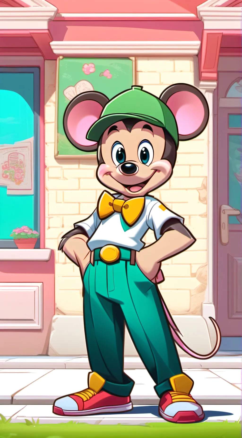 ai character: Morton mouse background