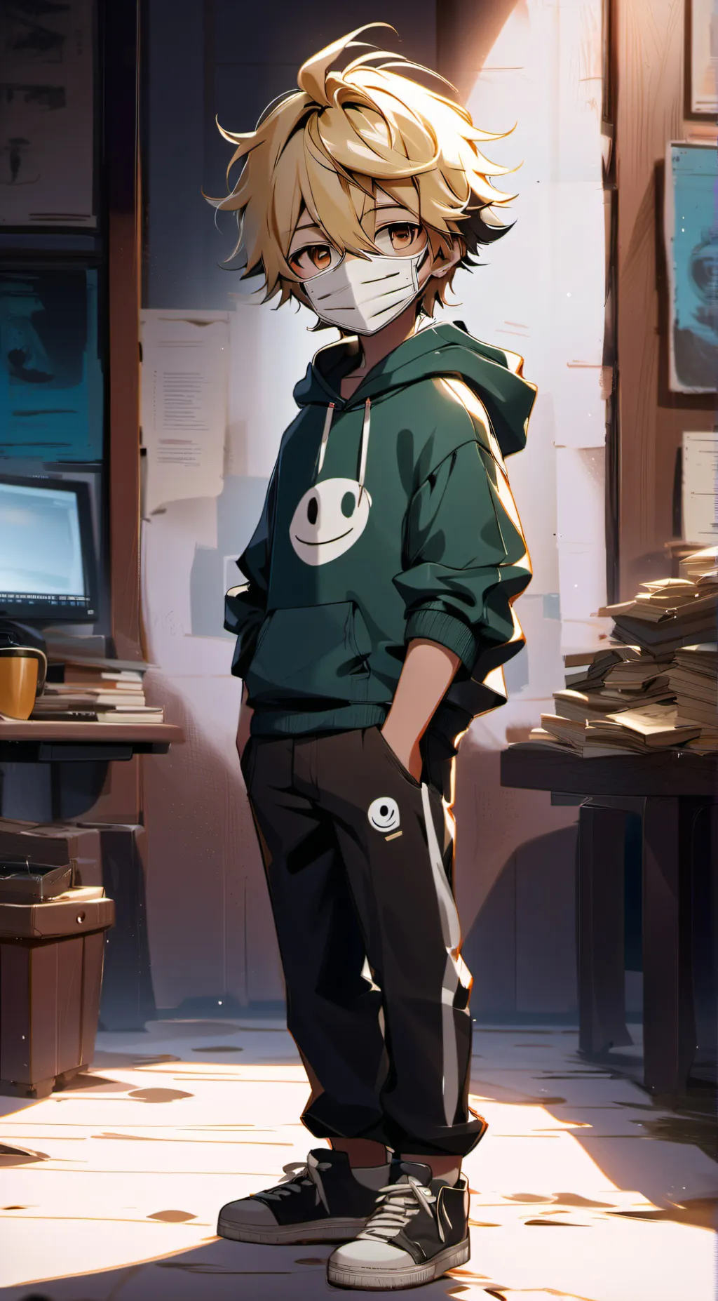 ai character: Dream SMP background